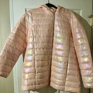 Torrid Iridescent Pink Lightweight Puffer Coat size 1